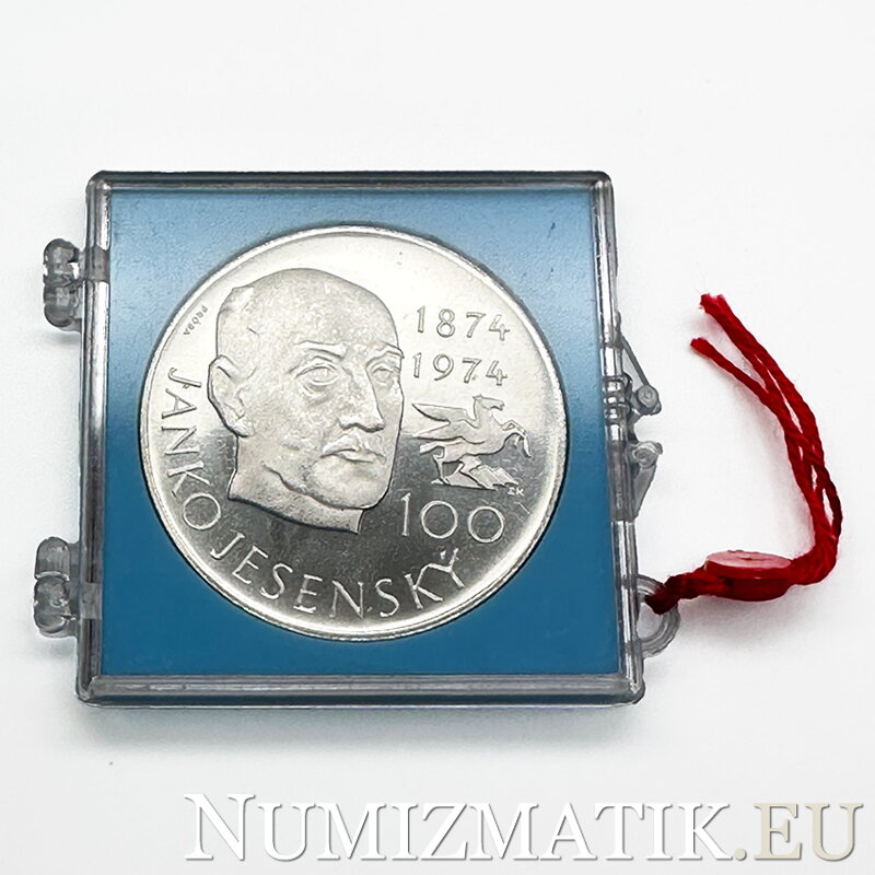 Janko Jesenský 1874 - 1974 - PRÓBA, nerealizovaný návrh na mincu - Z. Kolářský Janko Jesenský 1874 - 1974 - PRÓBA, nerealizovaný návrh na mincu - Z. Kolářský