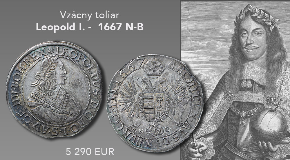 Leopold I. - toliar 1667 N-B