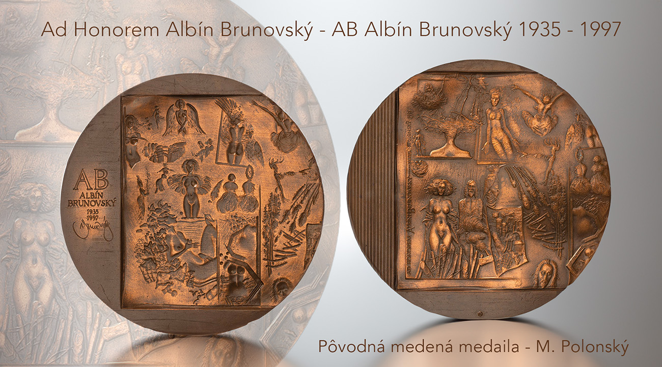 Ad Honorem Albín Brunovský - AB Albín Brunovský 1935 - 1997 - Cu medaila - M. Polonský