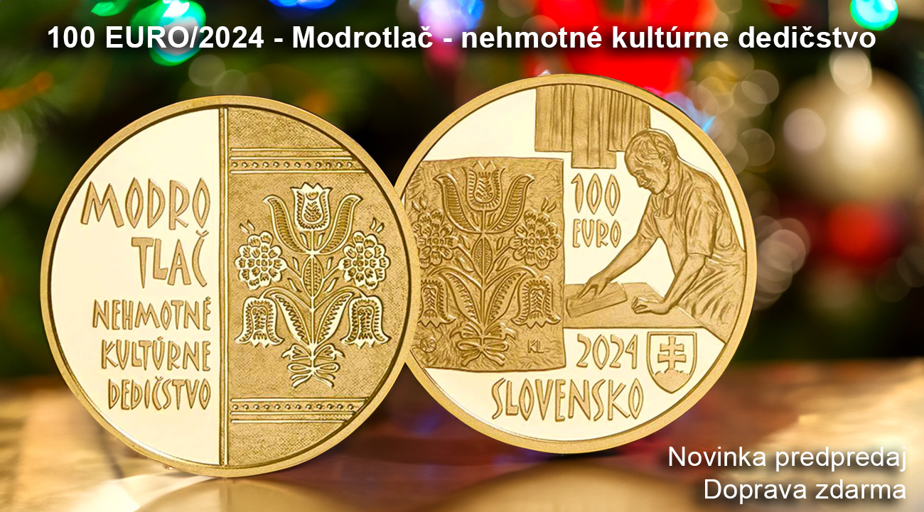 100 EURO/2024 - Nehmotné kultúrne dedičstvo SR - Modrotlač