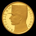 10 Kčs/1991 - M. R. Štefánik - gold replica - D. Zobek