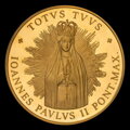 Pope John Paul II. - 100th anniversary of birth - brass gilded medal - Š. Novotny