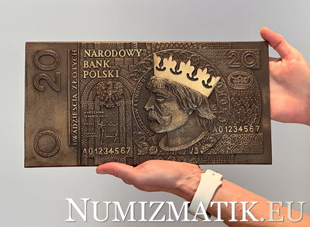 Poľsko - 20 zlotych 1994 - bronzový odliatok