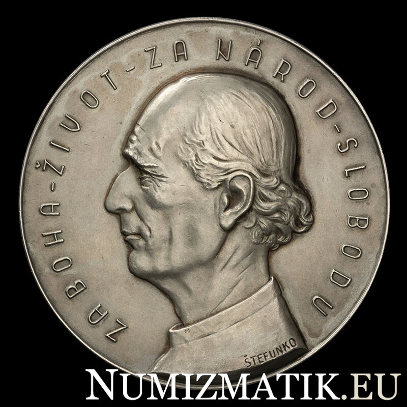 A. Hlinka - Opening of the Legislative Assembly of Slovakia - silver medal - F. Štefunko