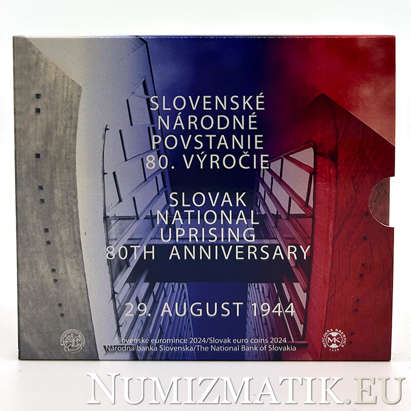 Coin set of the Slovak Republic 2024 - Slovak National Uprising - 80th anniversary of the outbreak